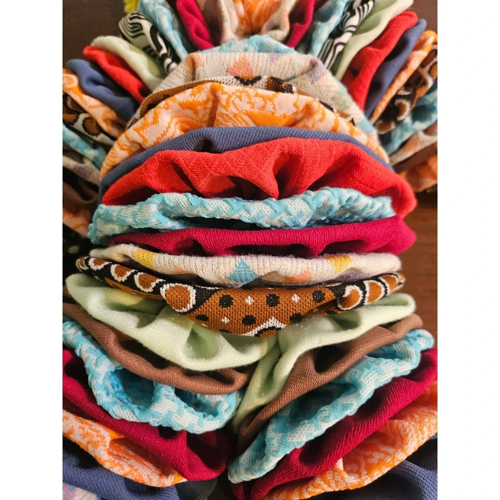 Vintage yo-yo Clown Doll Multicolor Scrunchie Body Plush Toy
